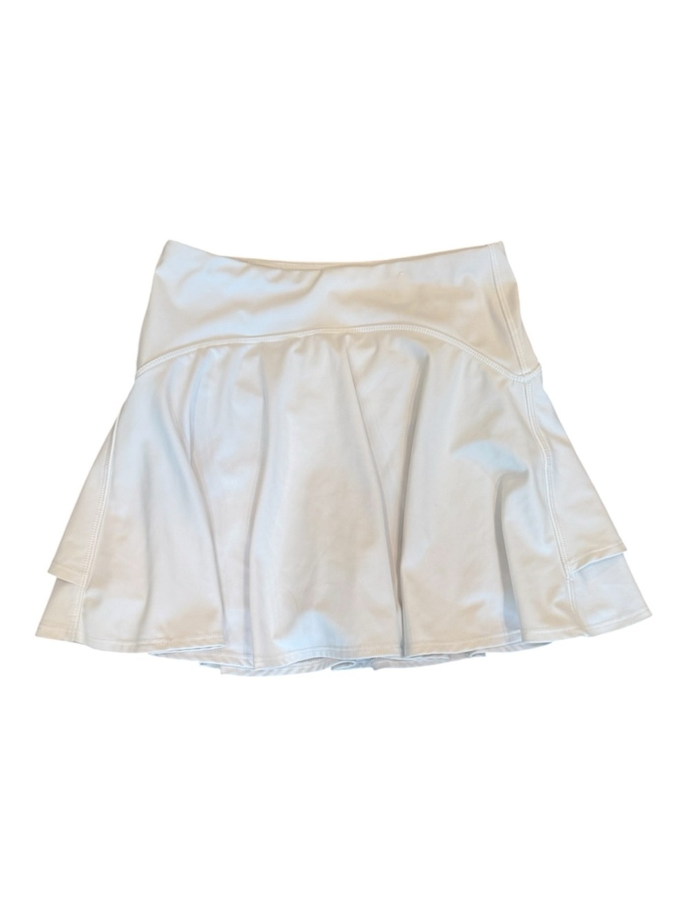 Women's White Flared Active Skirt